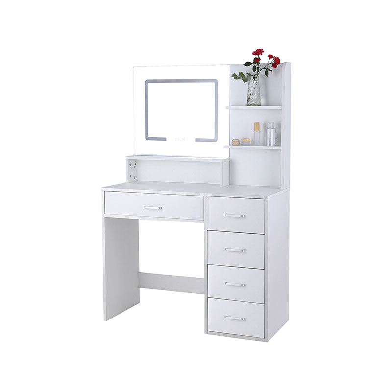 HZ3041 Modernong sapat na storage na may malaking LED mirror at lights dressing table