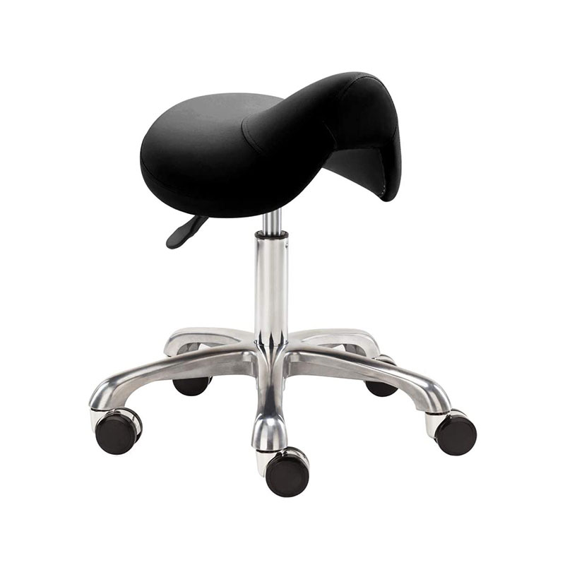 HZ6007 Black saddle stool rolling chair