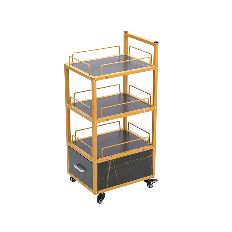 HZ2048 Salon trolley multi-functional na salon cart na may 3 layer na istante