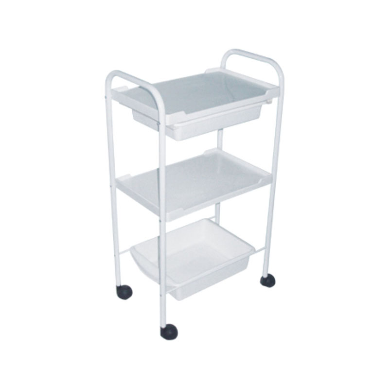 HZ2002 3 Tier salon trolley cart na may mga gulong ng trolley