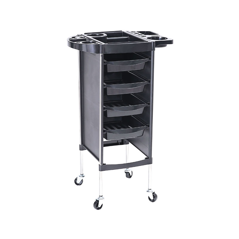 HZ2030BKZ Rolling hair salon cart rack na may worktop