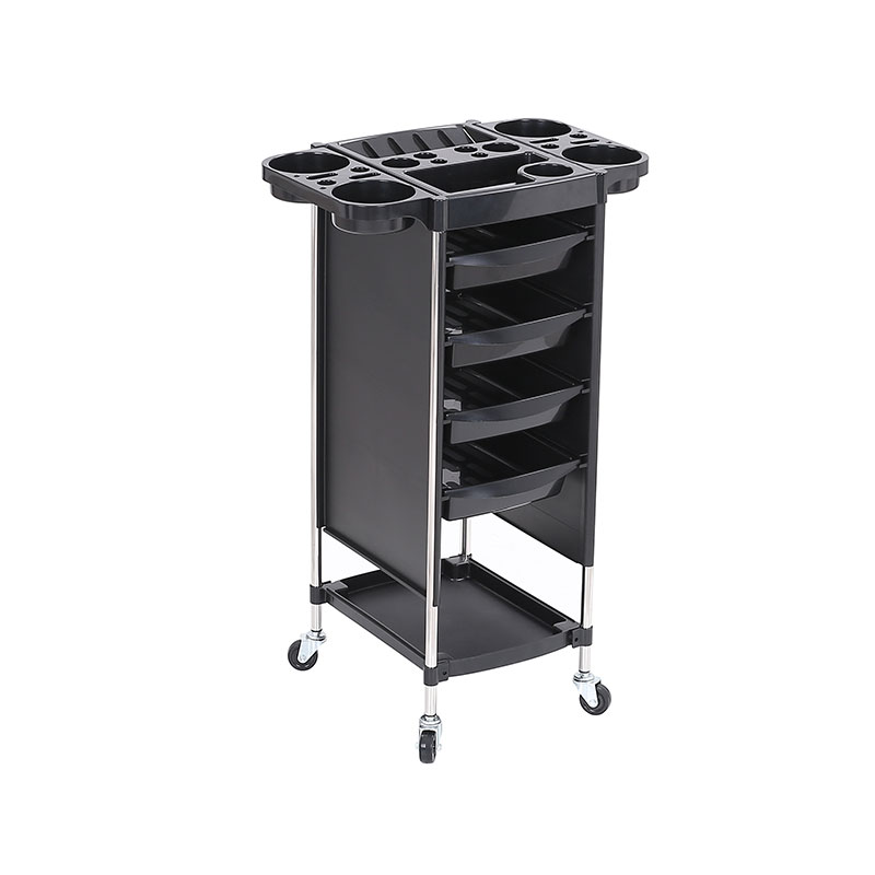 HZ2029Z Rolling hair salon trolley rack na may worktop