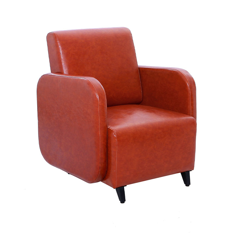 HZ7021 pulang kayumanggi sigle peison salon waiting room benches