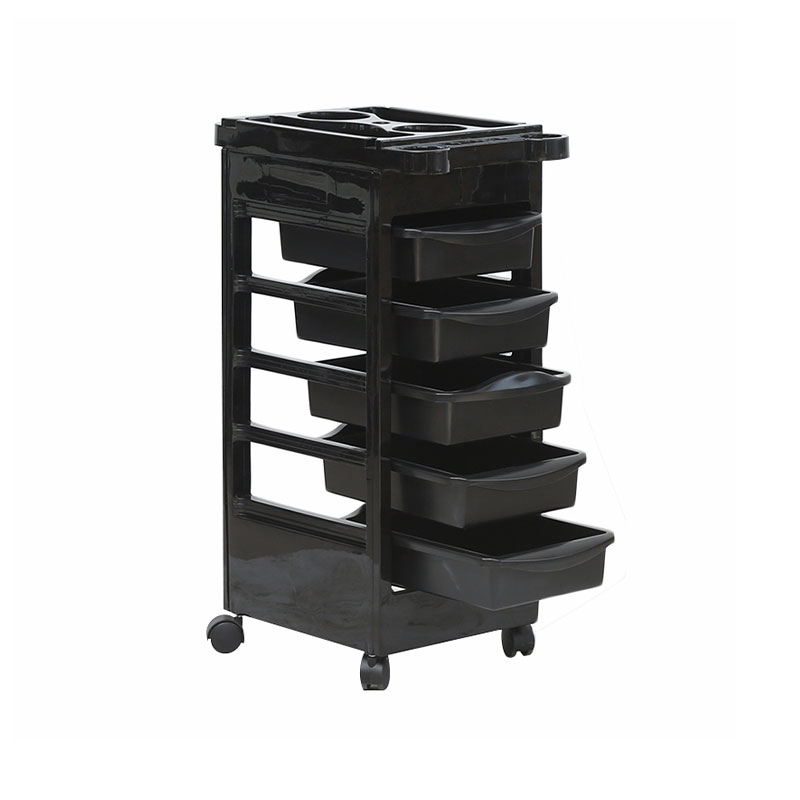 HZ2029 Salon trolley cart na may mga gulong at 5 drawer