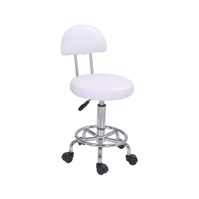 HZ6001BW / HZ6001B Hydraulic adjustable salon stool na may backrest at footrest