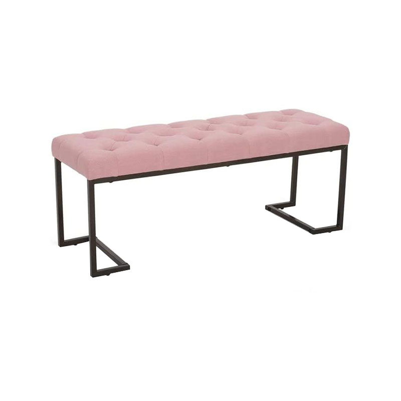 HZ7033 Pink sofa long chair beauty salon waiting bench