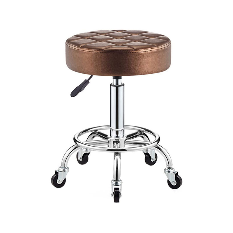 HZ6004BN Brown adjustable round technician stool