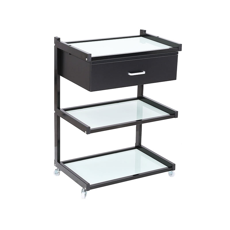 HZ2102 / HZ2103 / HZ2103W Glass countertop hair salon trolley cart