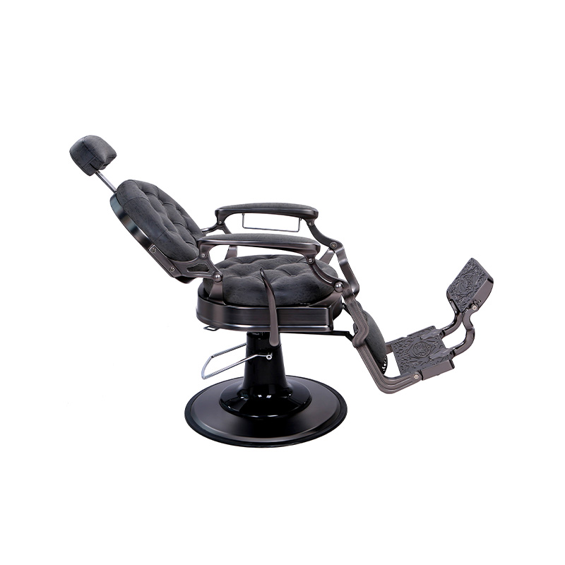HZ8799QH Gun grey retro hairdressing chair