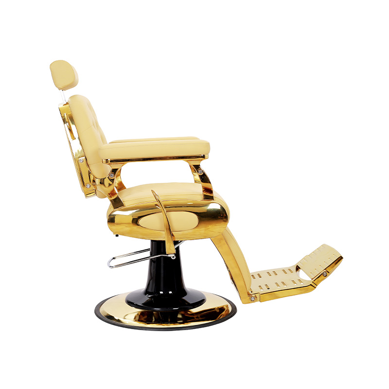 HZ8796C Yellow gold-plated frame eyebrow shaving vintage salon chair