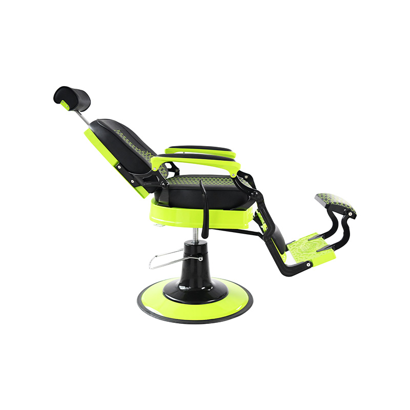 HZ87203 Apple green frame heavy-duty retro barber hydraulic hairdressing chair