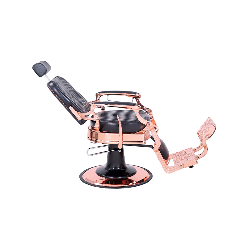 HZ87127 Vintage style heavy duty hydraulic recline square twill backrest barber chair