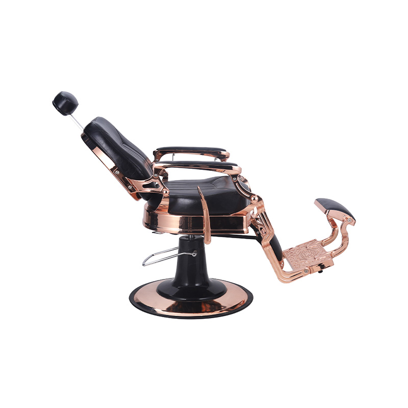 HZ8766 Rose gold frame retro barber chair