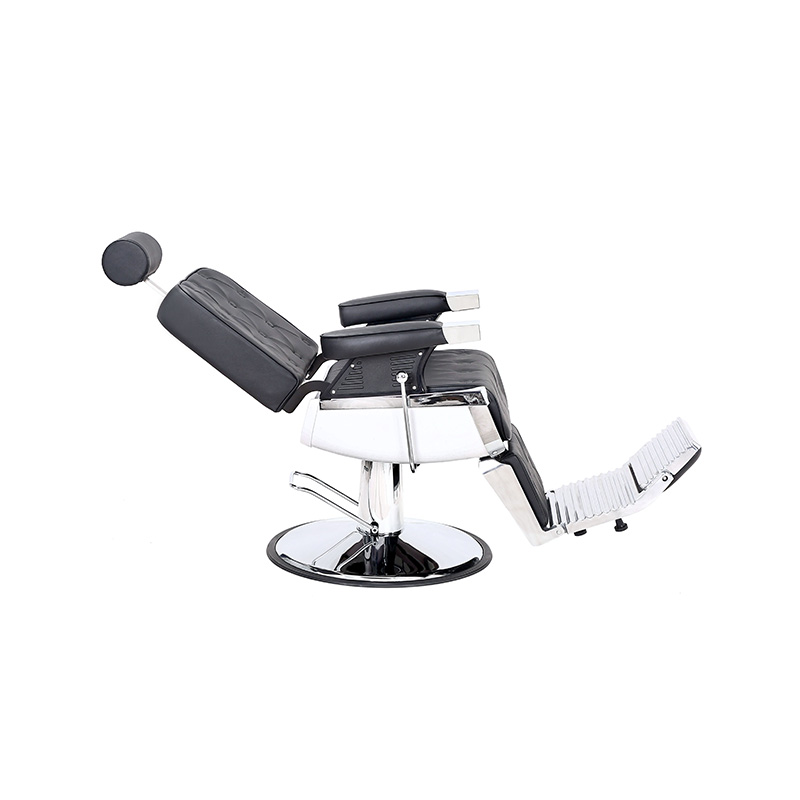 HZ8740ABK Golden frame professional heavy duty hydraulic reclining barber chair