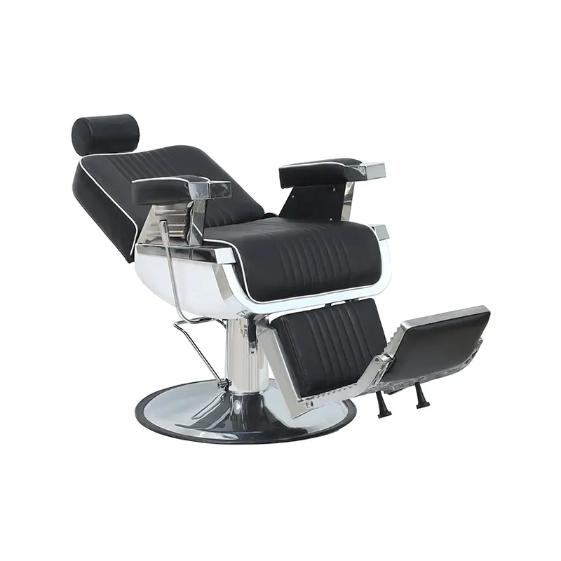 HZ8740BK / HZ8740BR / HZ8740RD / HZ8740BW / HZ8740RW Red hydraulic reclining classic barber chair