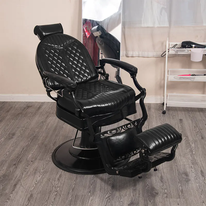 HZ87101BW / HZ87101BK / HZ87101RB / HZ87101 / HZ87101RD British retro diamond hair salon haircut chair