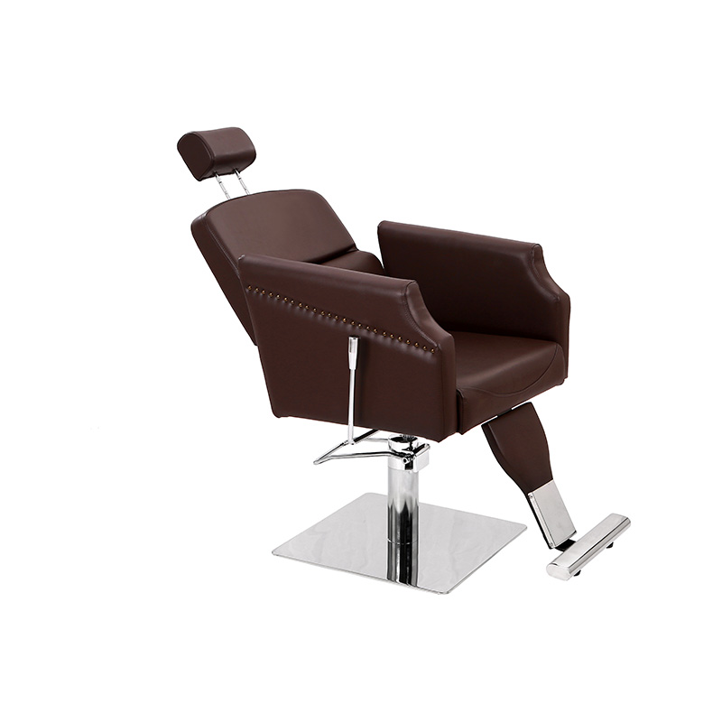 HZ87111C Brown classic recliner leathern barber chair antigong salon chair