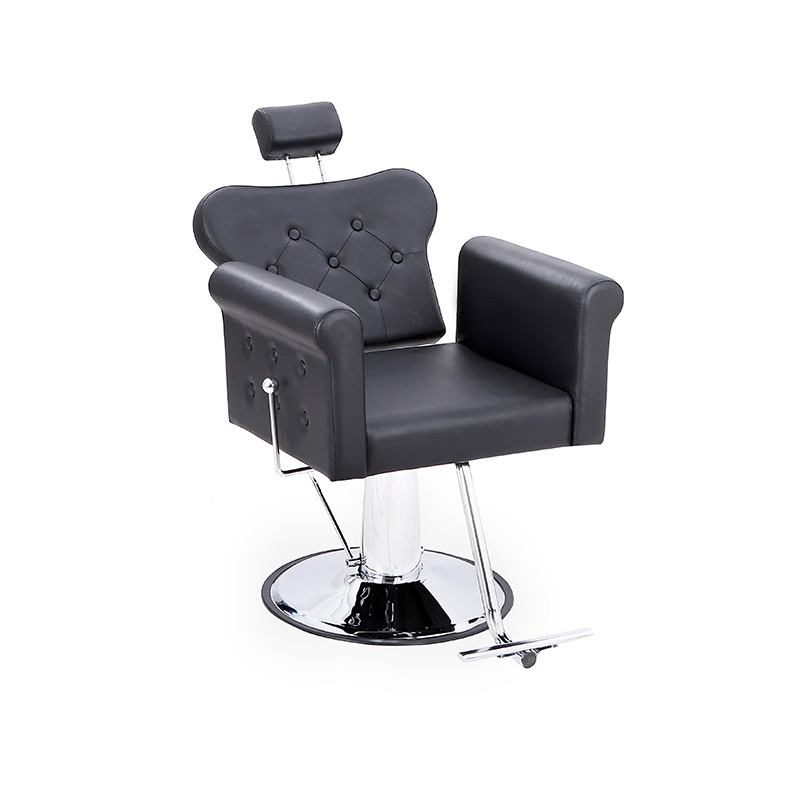 HZ88131B-GD / HZ88131B-GY / HZ88131B-LZ All purpose salon chair na may reclining back at tufted button, mga stylist chair