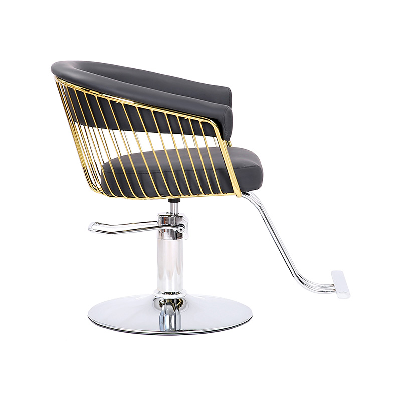 HZ8099 Black with gold light duty barber styling chair