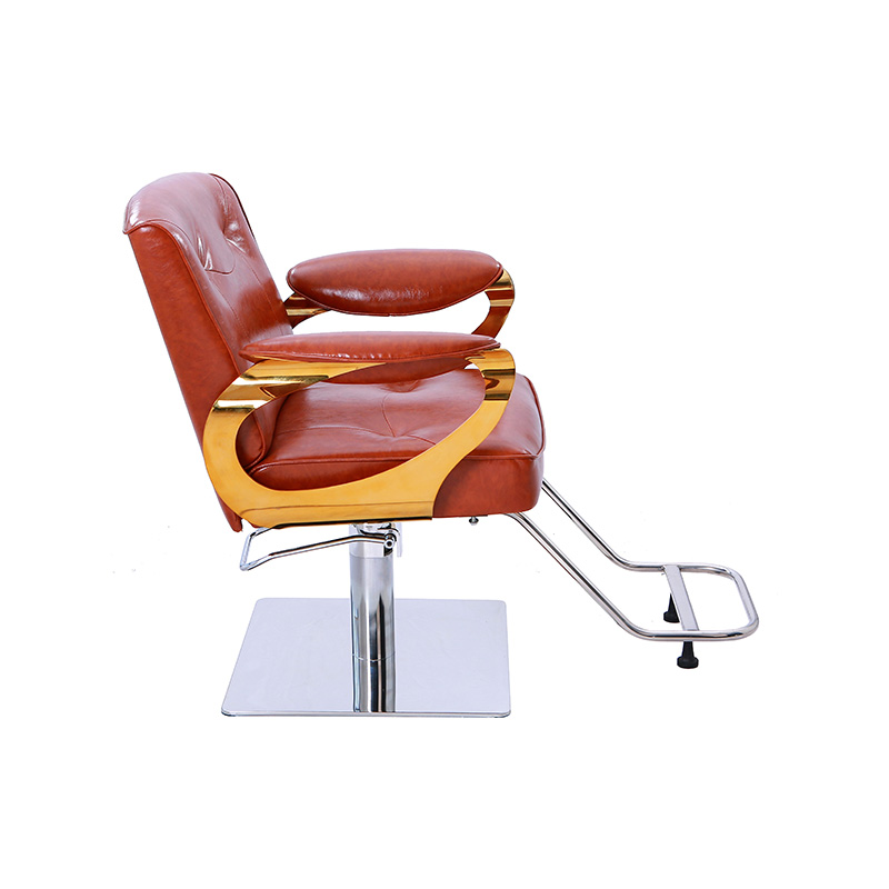 HZ88125 Brown na may dilaw na hydraulic barber salon chair