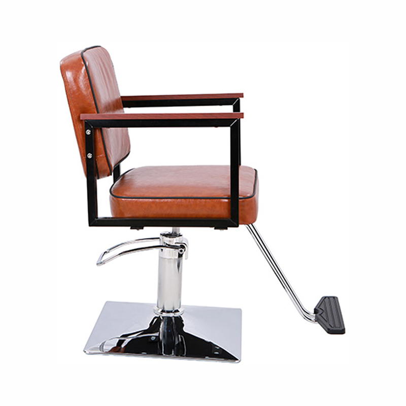 HZ88113BK / HZ88113 Black/brown square backrest styling salon chairs