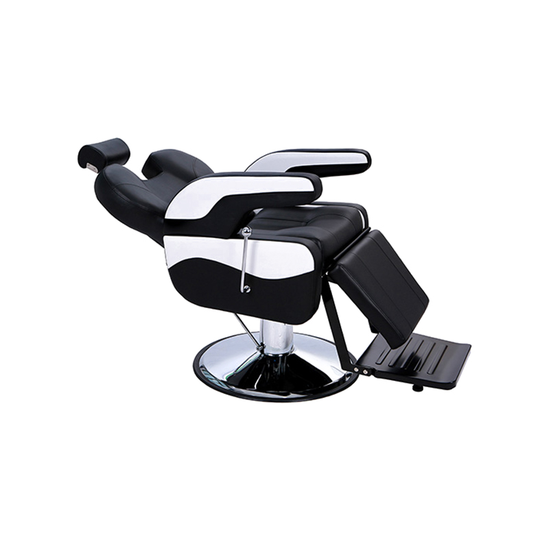 HZ8702G Black at white classic barber chair