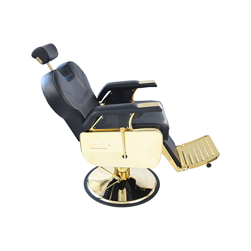 HZ8700GD Gold-plated na frame na chassic black classic barber chair
