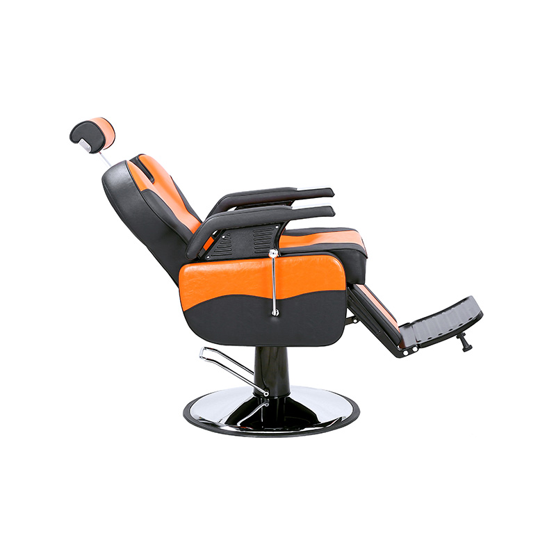HZ8700BG Orange at black hair salon hydraulic chair