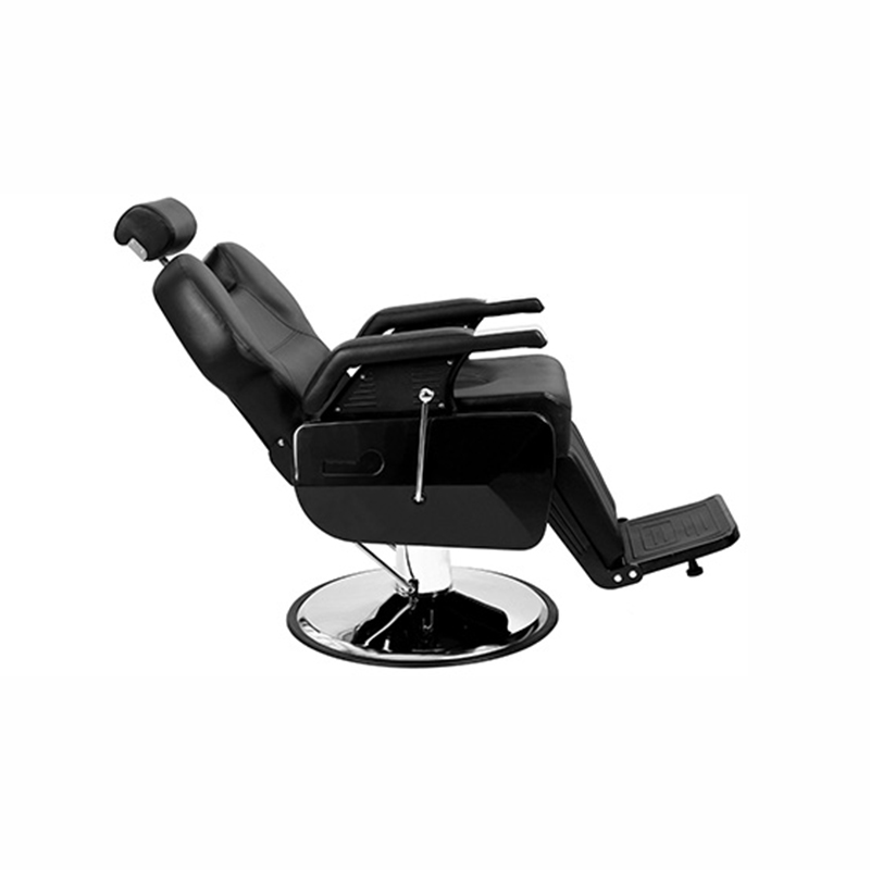 HZ8702C Black heavy duty reclining barber chair
