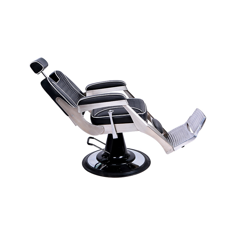 HZ8763 Black punk style hydraulic salon hair clipping barber chair