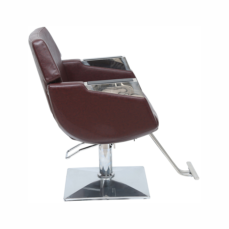 HZ88151 Brown leather reclining styling na upuan