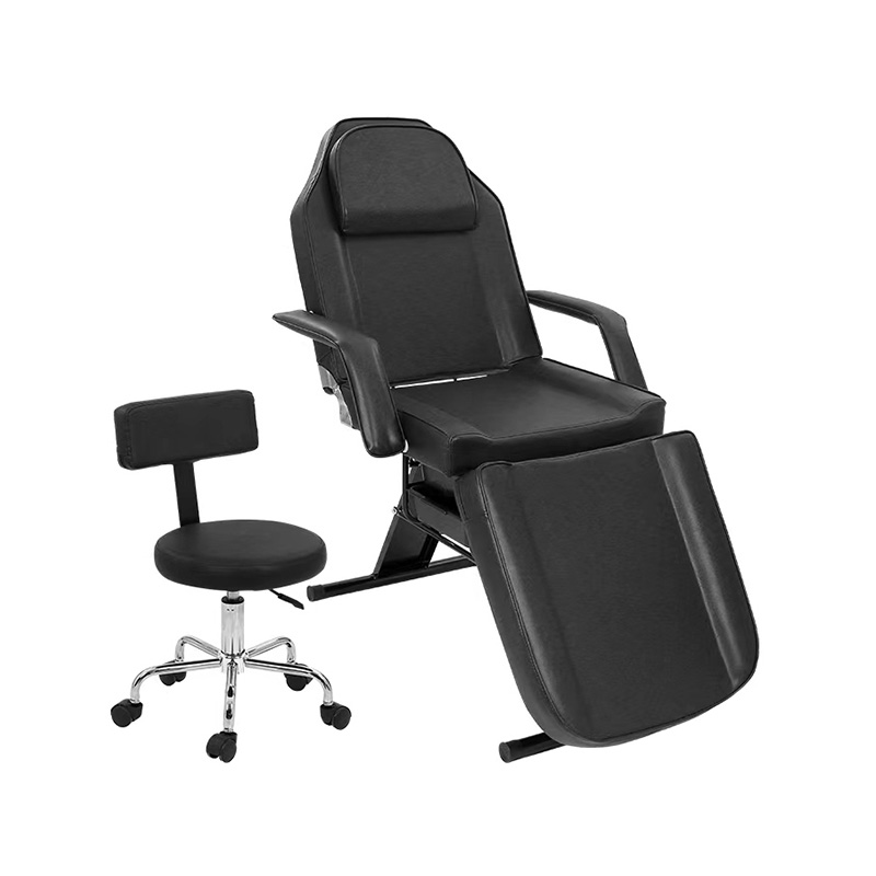HZ009BKD / HZ009PKD / HZ009WD Massage salon tattoo chair esthetician bed na may salon stool