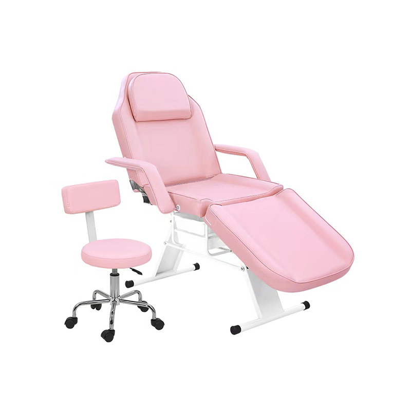 HZ009BKD / HZ009PKD / HZ009WD Massage salon tattoo chair esthetician bed na may salon stool