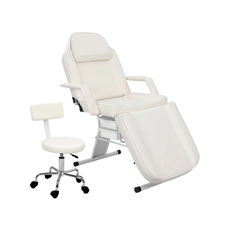 HZ009BKD / HZ009PKD / HZ009WD Massage salon tattoo chair esthetician bed na may salon stool