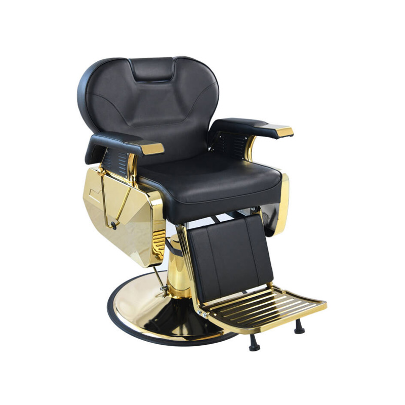 HZ8700GD Gold-plated na frame na chassic black classic barber chair