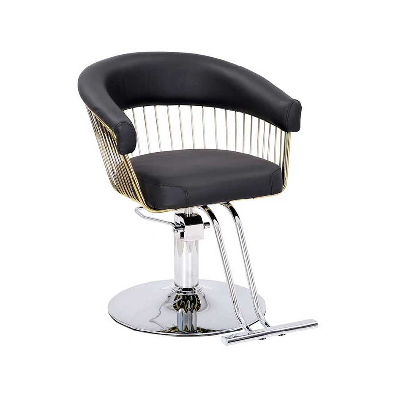 HZ8099 Black with gold light duty barber styling chair