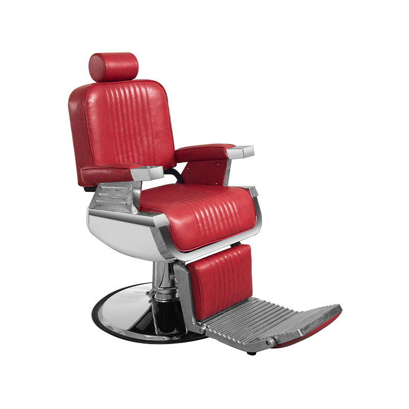 HZ8740BK / HZ8740BR / HZ8740RD / HZ8740BW / HZ8740RW Red hydraulic reclining classic barber chair