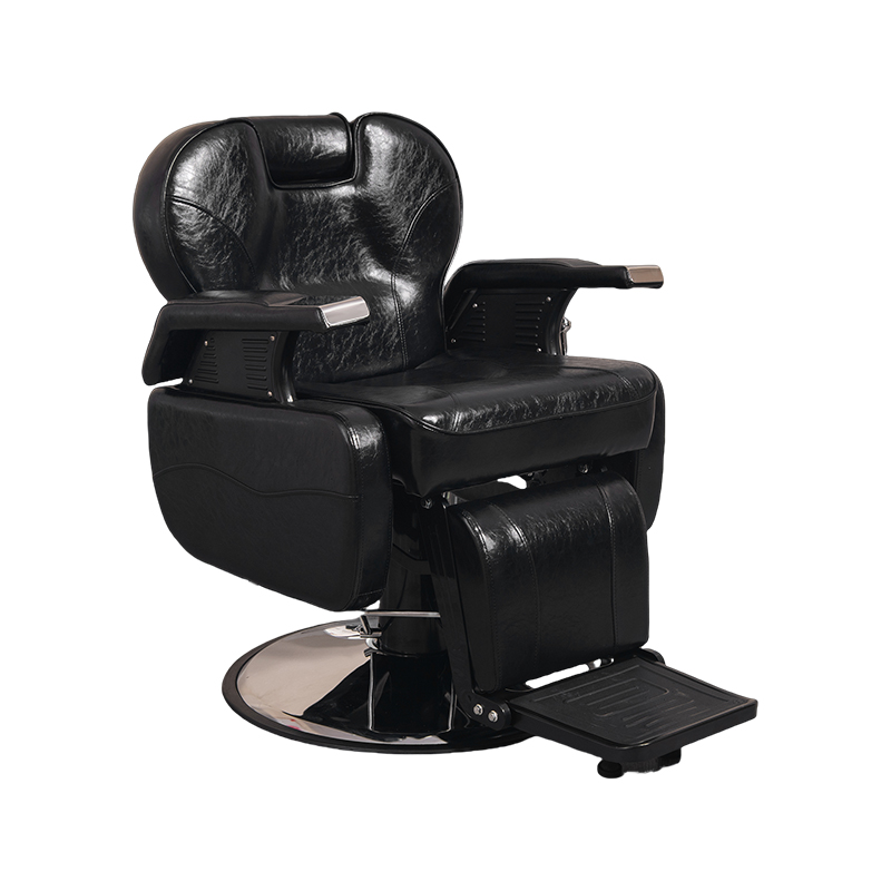 HZ8702D Black classic barber chair reclining hair salon stylist chair