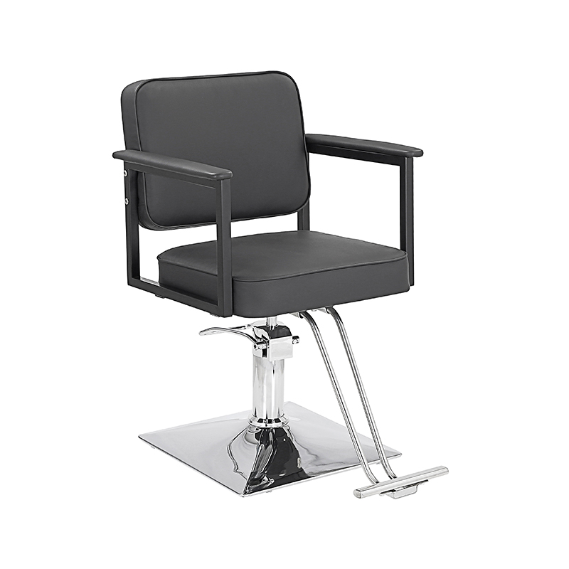 HZ88113BK / HZ88113 Black/brown square backrest styling salon chairs