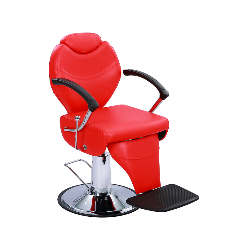 HZ8762RD / HZ8762BR Pula / Itim na leather widened foot pedal hair salon espesyal na upuan