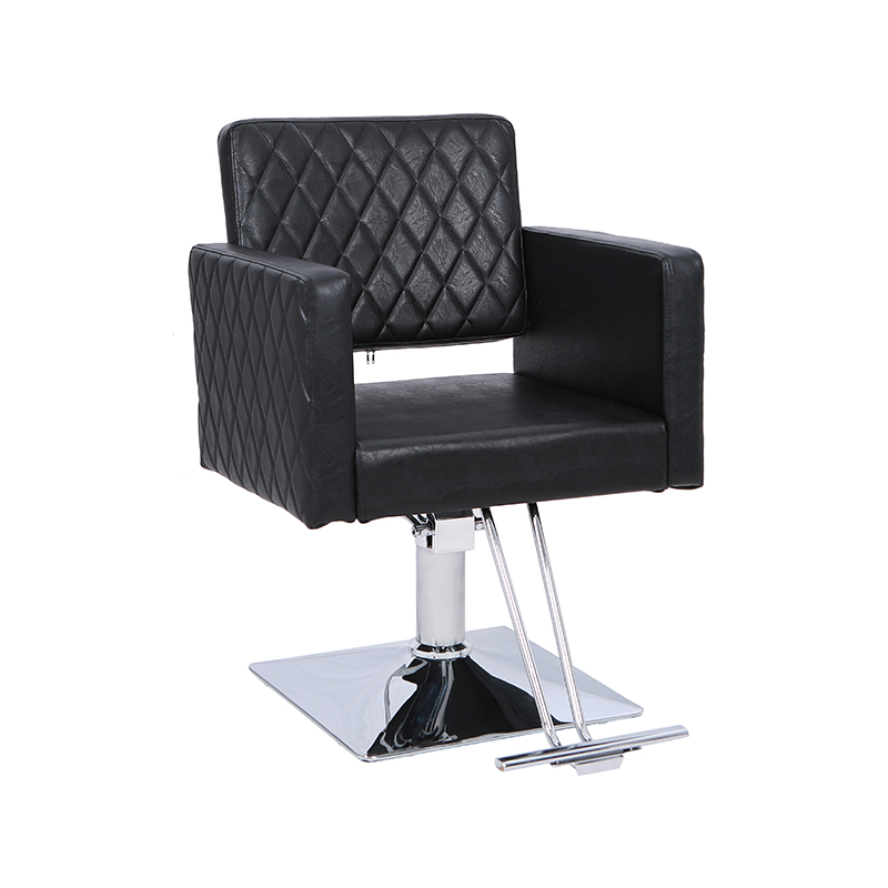 HZ8822D / HZ8822DBK Brown / itim na upuan ng buhok na may malawak na upuan na aluminyo alloy footrest hydraulic barber chair