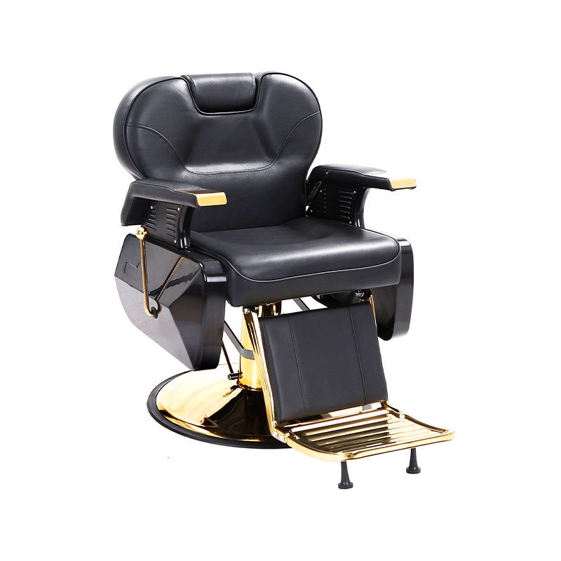 HZ8700 Gold-plated chassic heavy-duty hydraulic big collapse salon hair chair