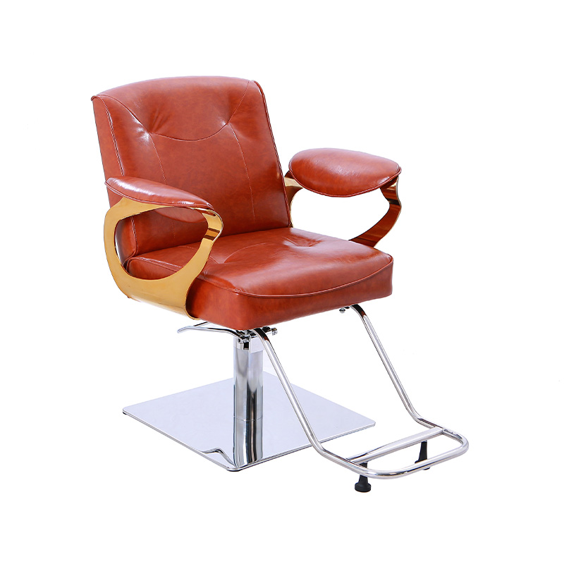 HZ88125 Brown na may dilaw na hydraulic barber salon chair