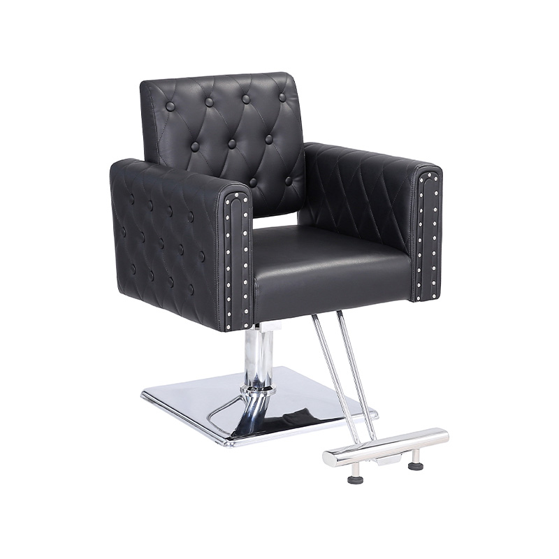 HZ88163Z Black rivet salon chair para sa hair stylist, styling chair