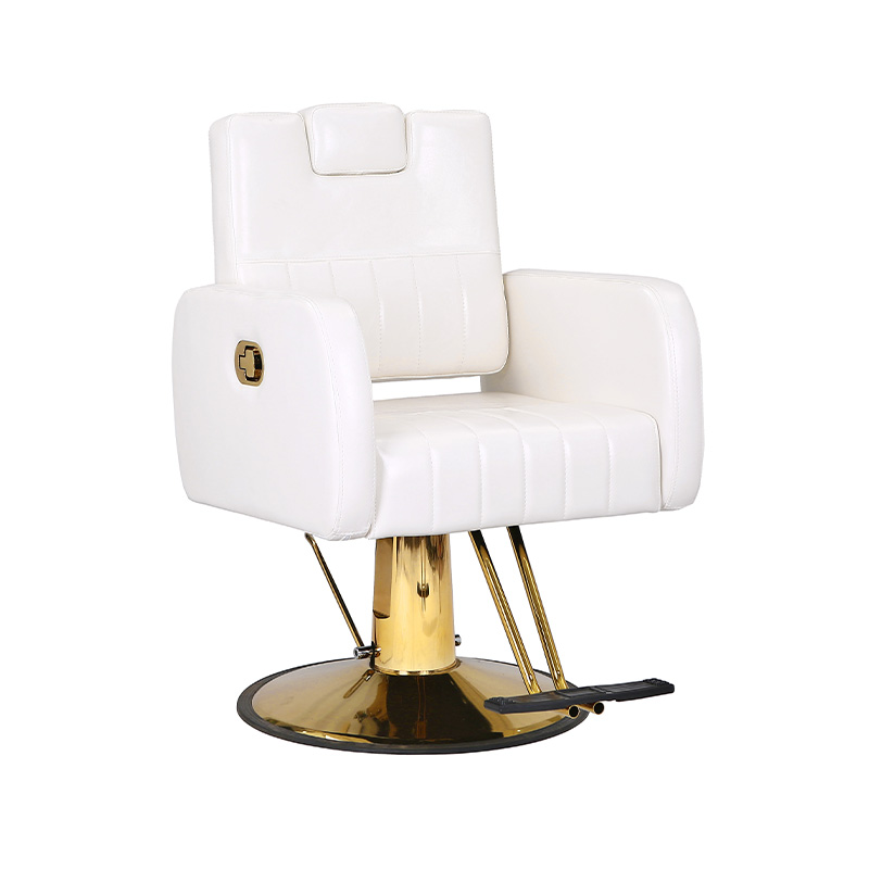 HZ88200 White at gold professional black at gold salon chair
