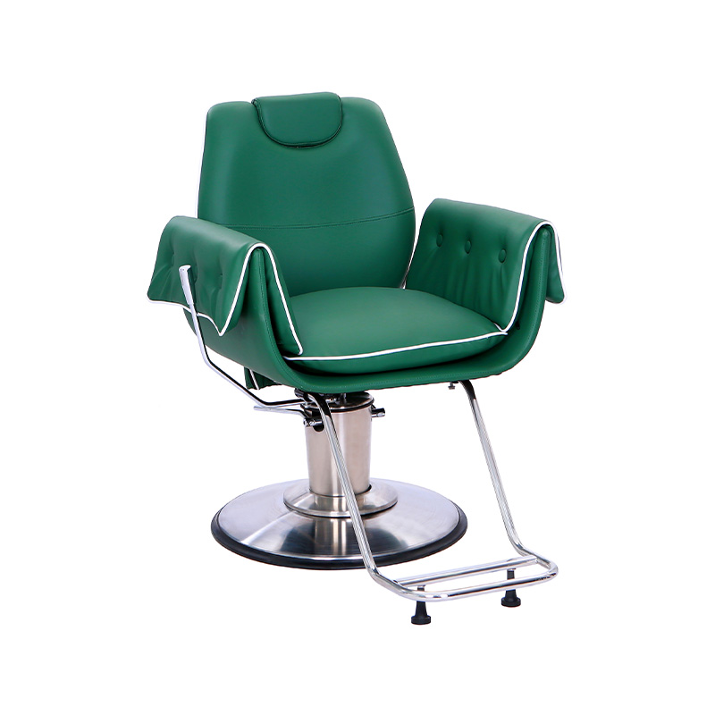 HZ88128 Peacock green hydraulic collapse modelling styling chair
