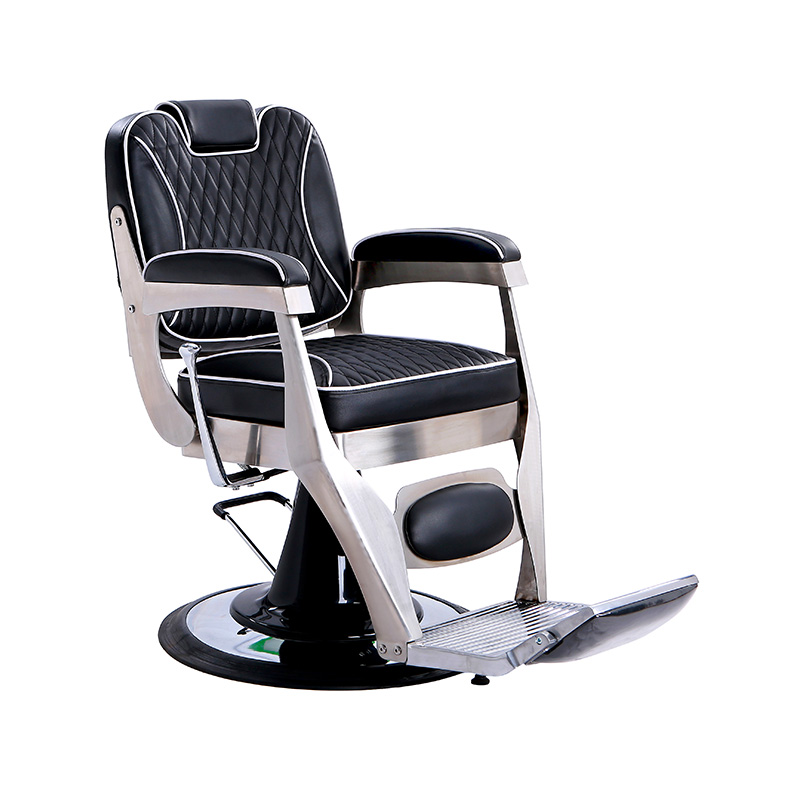 HZ8763 Black punk style hydraulic salon hair clipping barber chair