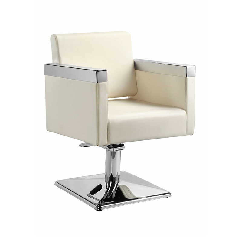 HZ8823 Beige leather na hugis salon na upuan