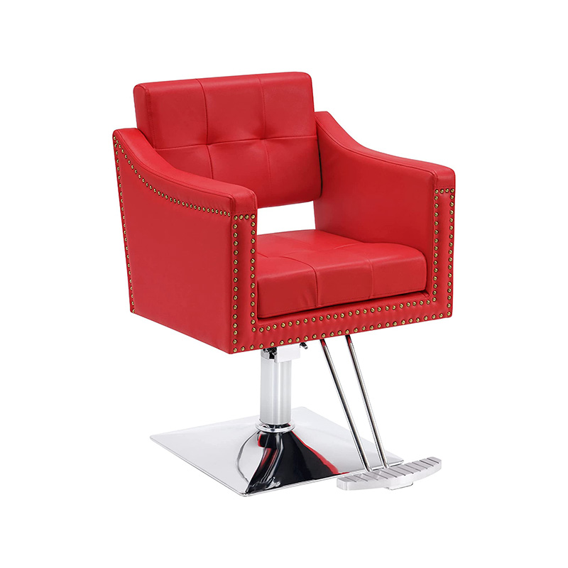 HZ88102 Red salon chair para sa hair stylist hydraulic barber salon chair