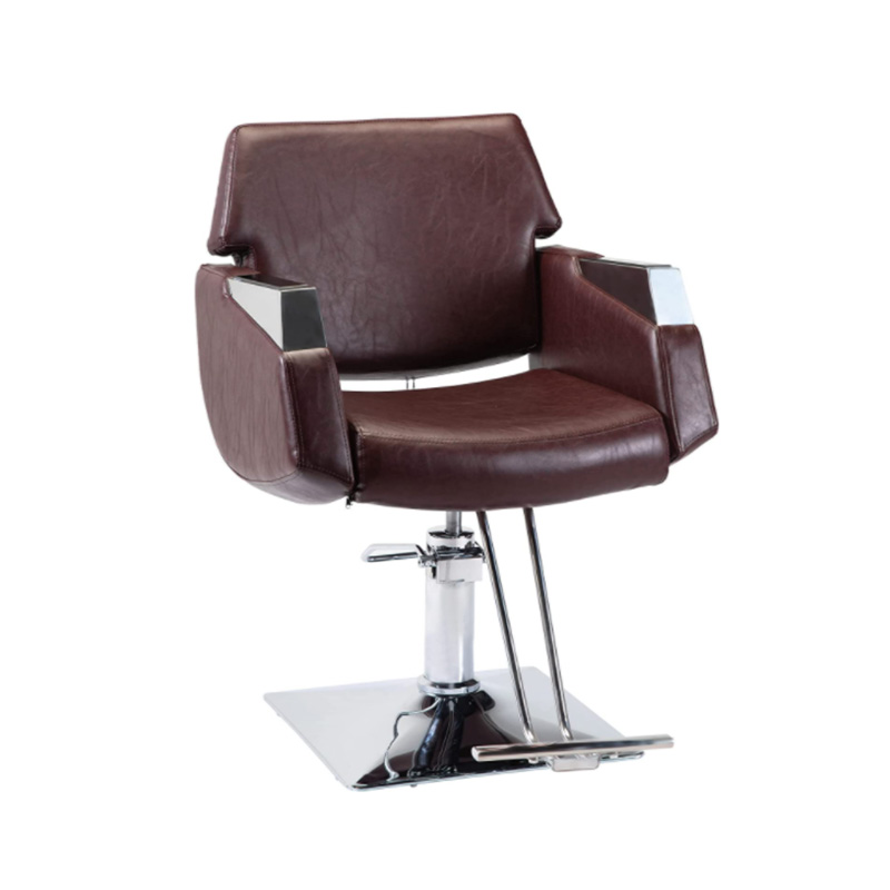 HZ88151 Brown leather reclining styling na upuan